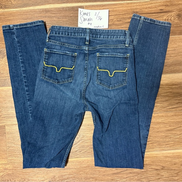 Kimes Ranch SARAH 2/36 Dark Blue Straight Leg Jeans - Picture 2 of 2